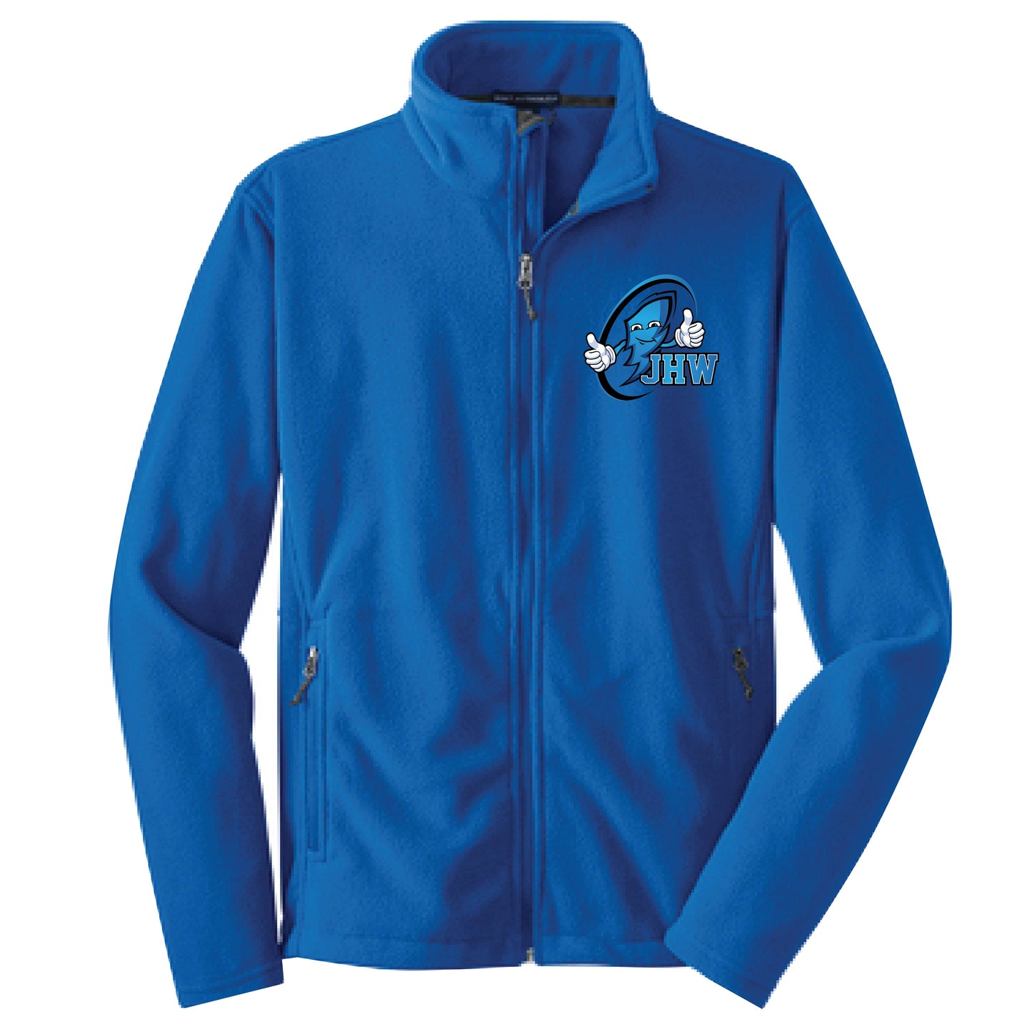 JHW Royal Blue Fleece Jacket, Youth and Adult Sizes