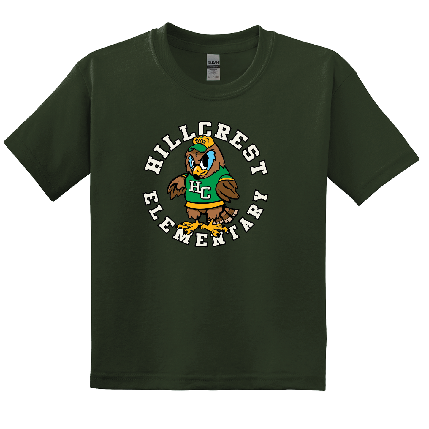 Hillcrest Daily Student Uniform Green T-Shirt