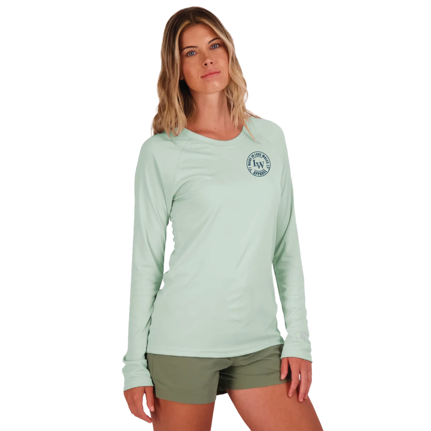 District Women's Long Sleeve Dusty Sage T-shirt