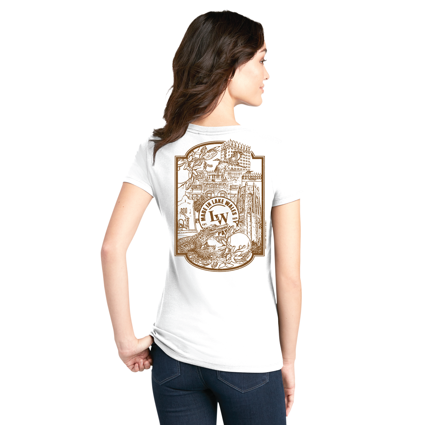 District Women's Short Sleeve White T-shirt
