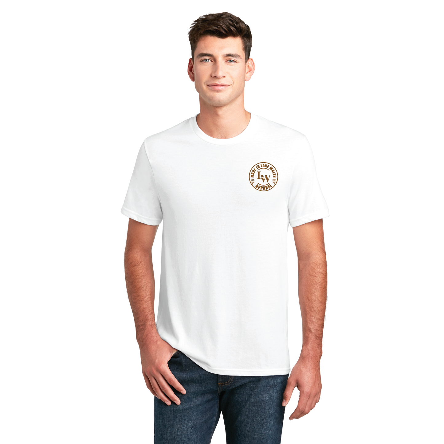 District Men's Short Sleeve White T-shirt