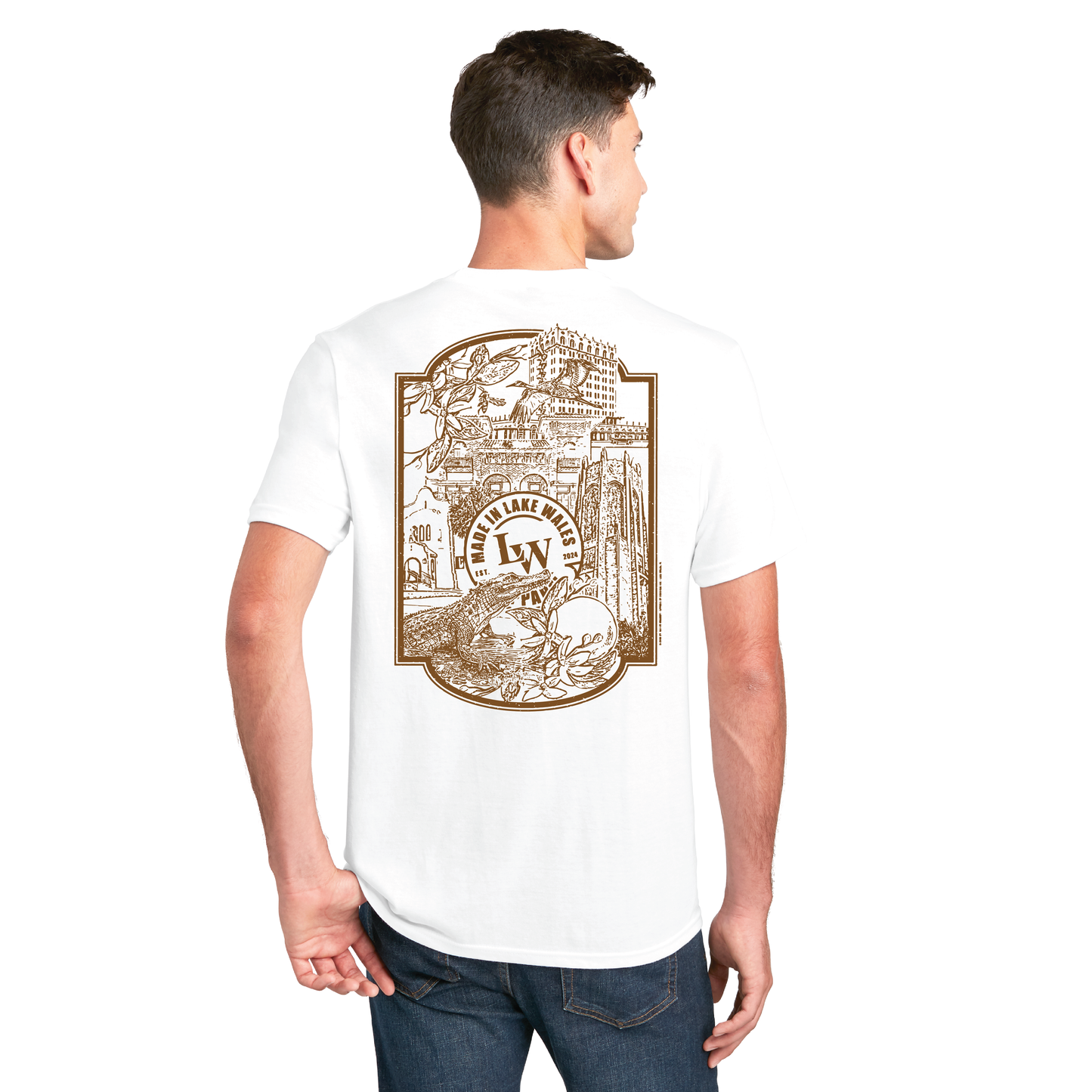 District Men's Short Sleeve White T-shirt