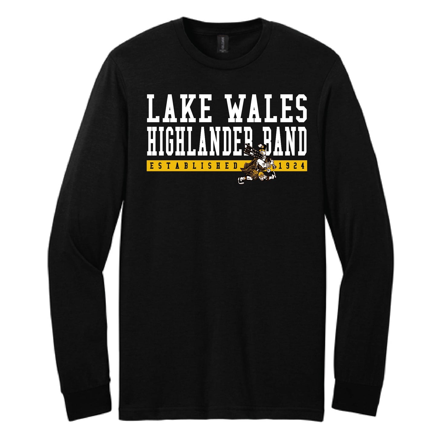 Highlander Band Gildan® Softstyle® CVC Black Long Sleeve Tee