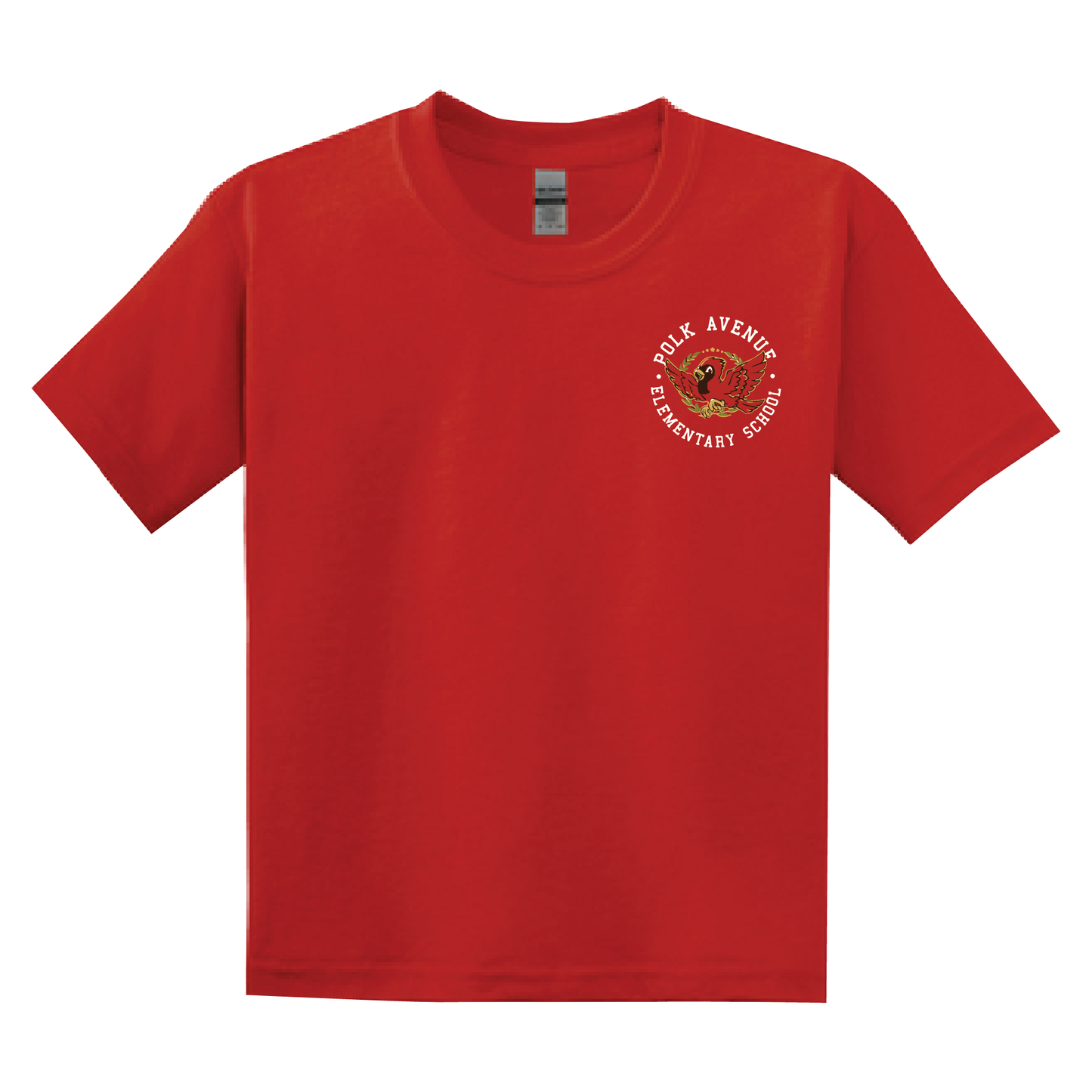 Polk Avenue Logo Daily Student Uniform Red T-shirt