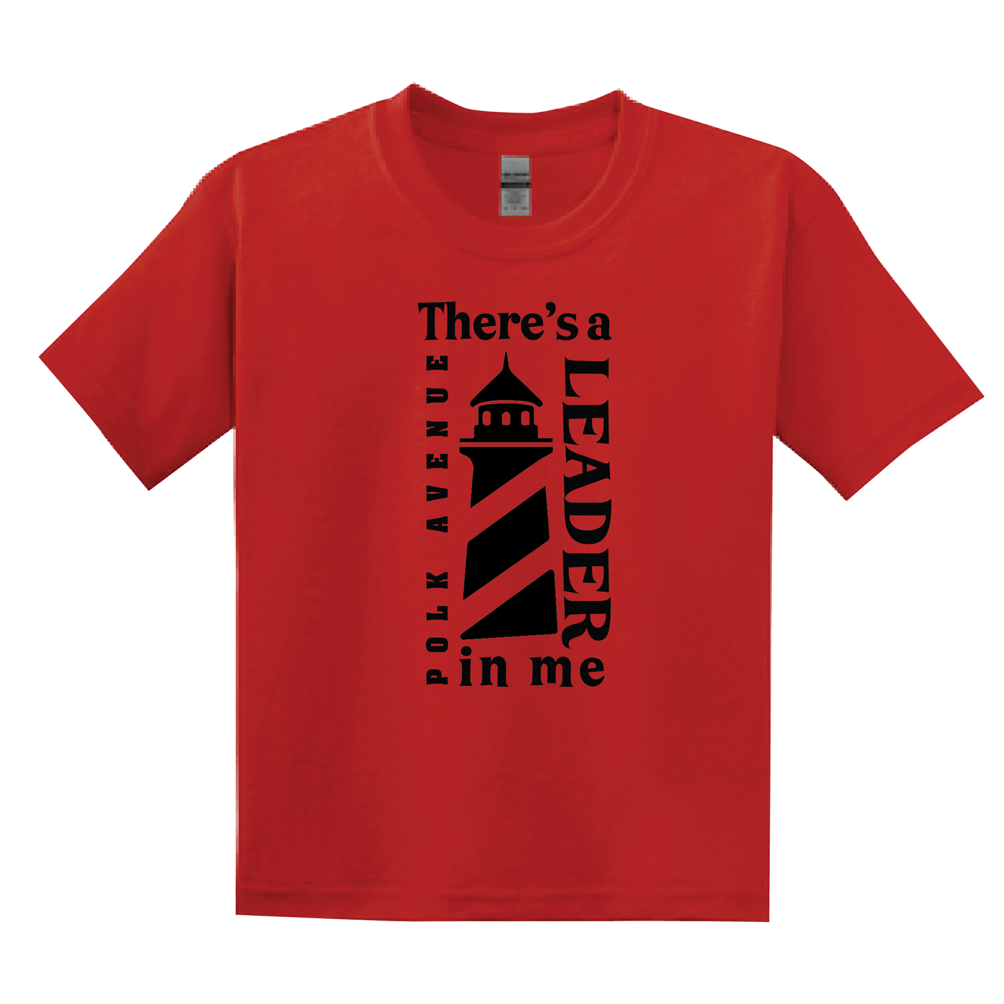 Polk Avenue Lighthouse Daily Student Uniform Red T-shirt
