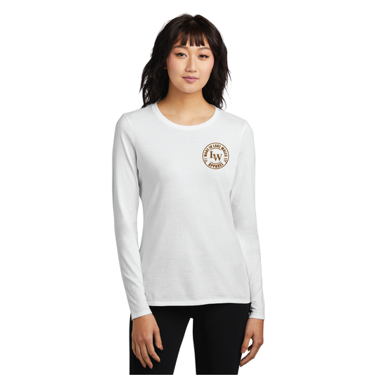 District Women's Long Sleeve White T-shirt