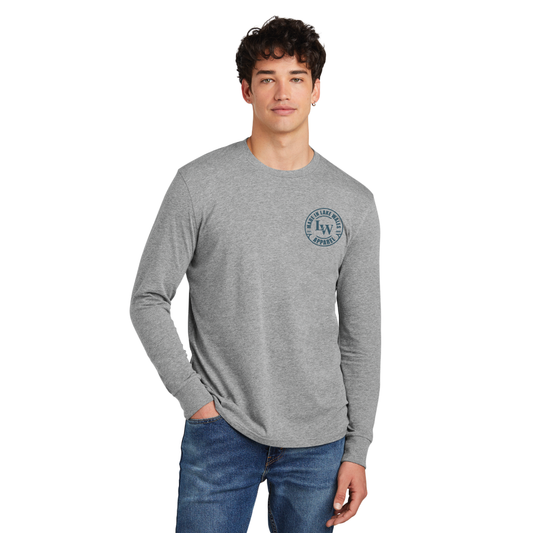 District Men's Long Sleeve Heathered Grey T-shirt