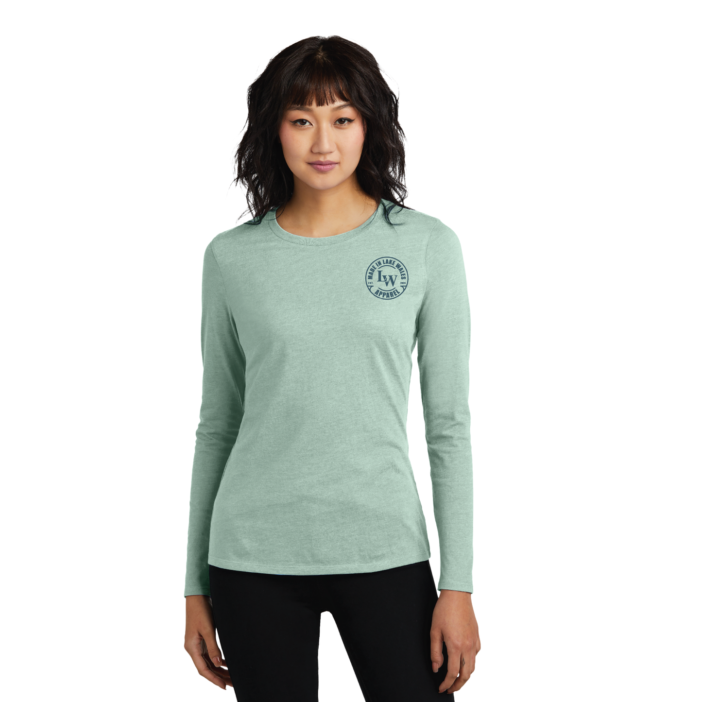 District Women's Long Sleeve Dusty Sage T-shirt