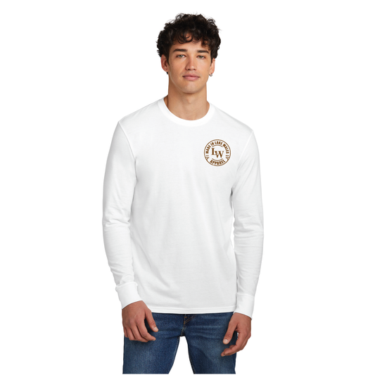 District Men's Long Sleeve White T-shirt