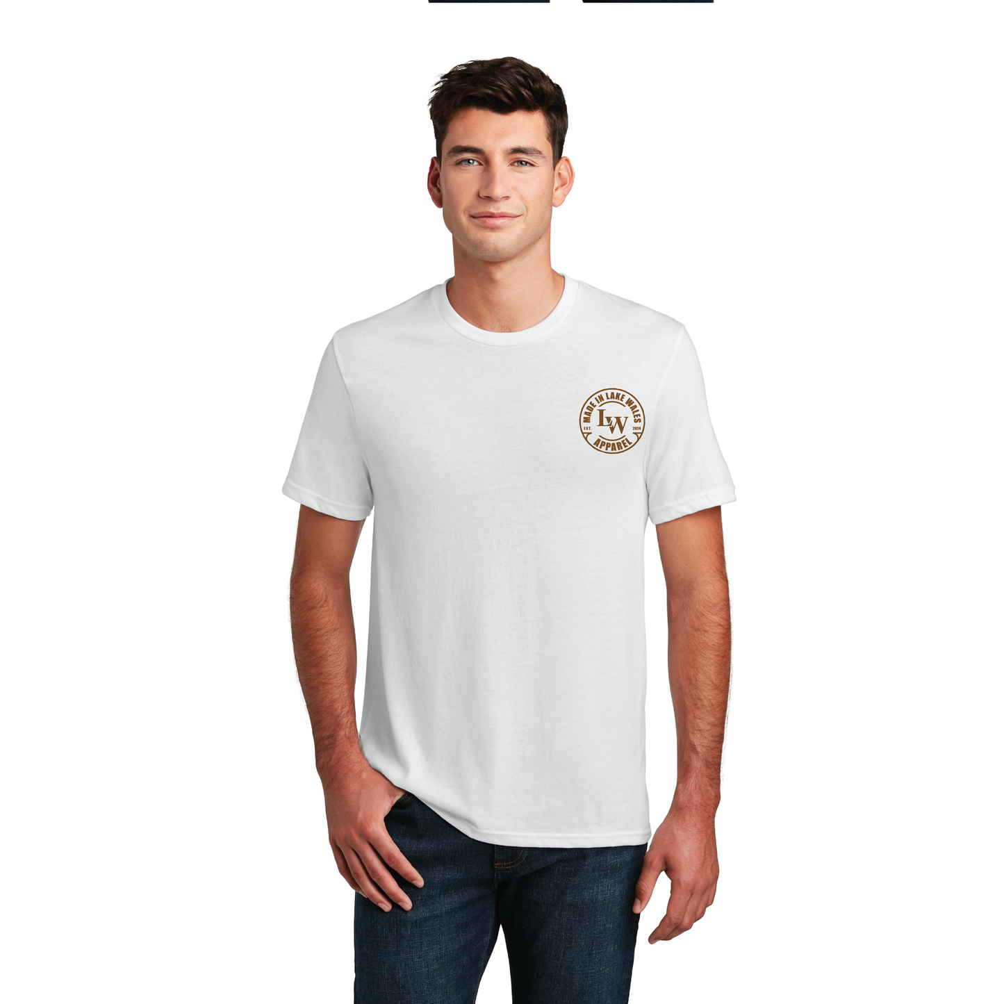 District Men's Short Sleeve White T-shirt