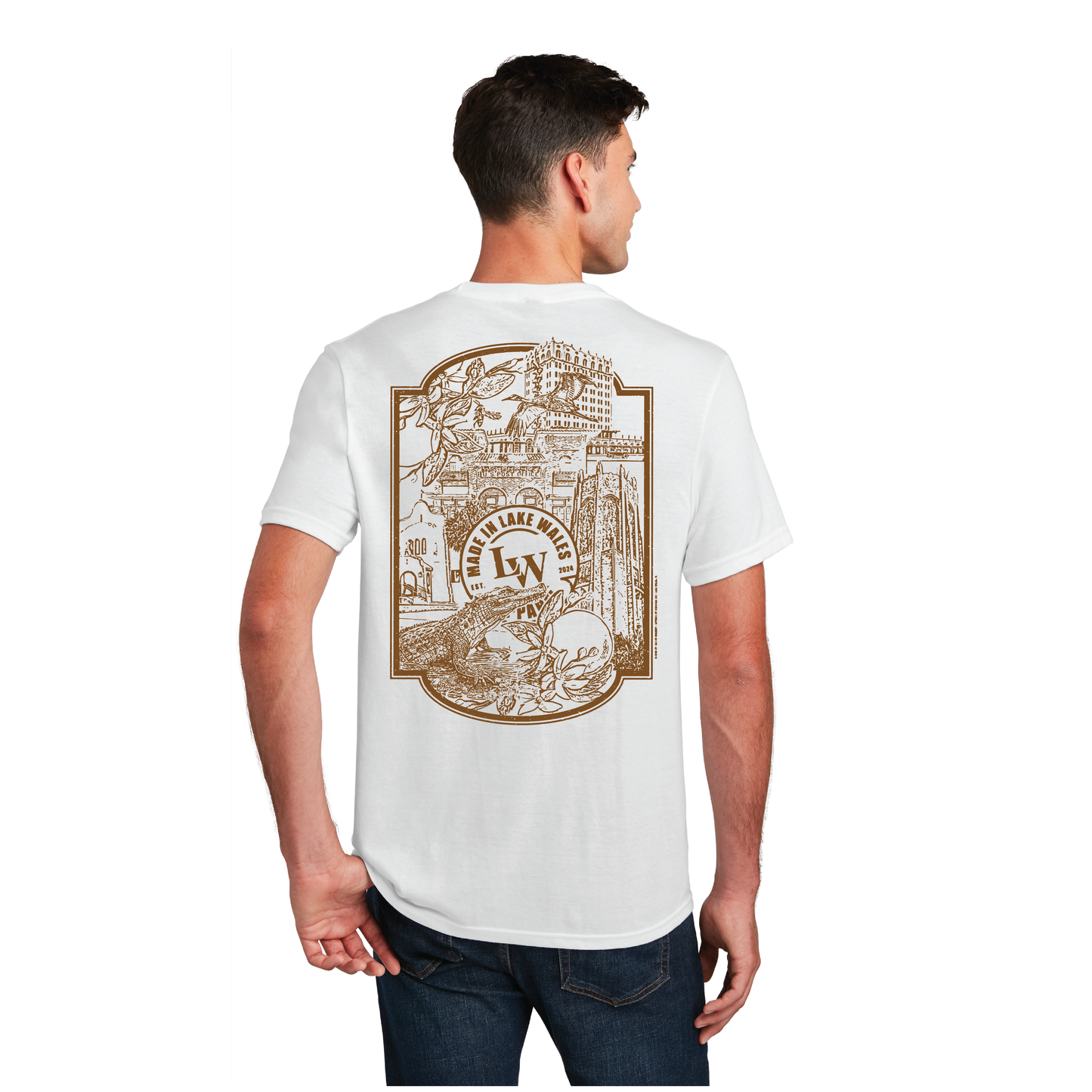 District Men's Short Sleeve White T-shirt