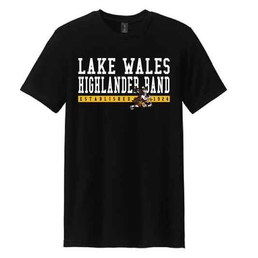Highlander Band Gildan® Softstyle® CVC Black Short Sleeve Tee