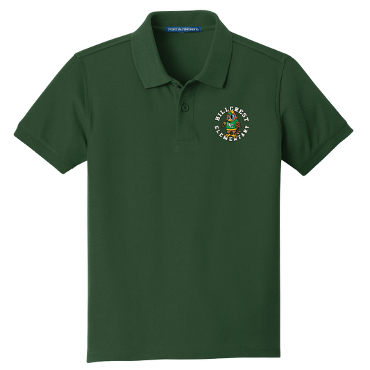 Hillcrest Daily Student Uniform Green Polo