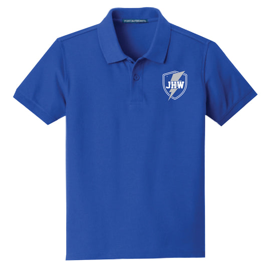 JHW Blue Student Polo